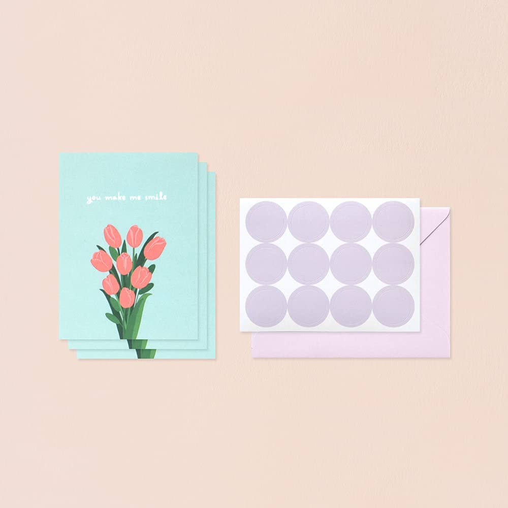 Monolike Day-by-day Card, Moon - Mix 36 Mini Message cards,36 envelopes, 36 stickers Package - Image 5